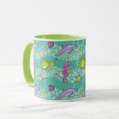 Mug Motif de mer d'été (Devant gauche)