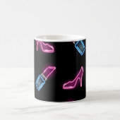 Mug Motif de mode avec icônes de néon. (Centre)