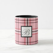 Mug Motif de mode rose et gris chic (Centre)