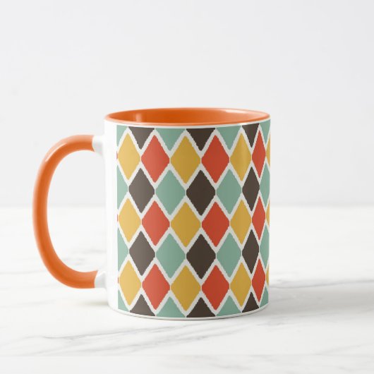 Mug motif de mode tribal ikat moderne (Gauche)