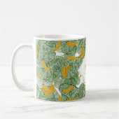 Mug Motif de monogramme de verdure de banane tropicale (Gauche)