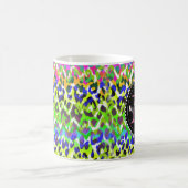 Mug Motif de monogramme d'empreinte de léopard (Centre)