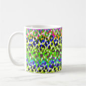 Mug Motif de monogramme d'empreinte de léopard (Gauche)