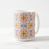 Mug Motif de mosaïque de Festif (Devant droit)