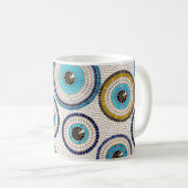 Mug Motif de mosaïque de l'oeil maléfique (Devant droit)