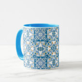 Mug Motif de mosaïque portugaise (Devant gauche)