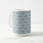 Mug Motif de moustache de morse (Devant gauche)
