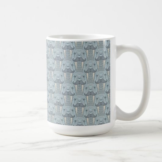 Mug Motif de moustache de morse (Droite)