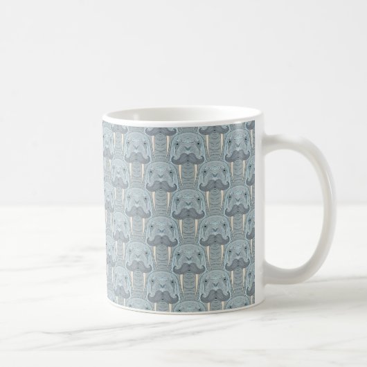 Mug Motif de moustache de morse (Droite)