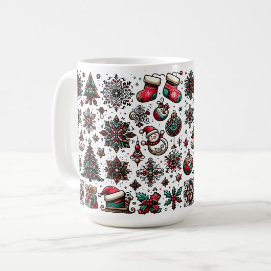 Mug Motif de Noël (Devant gauche)