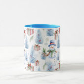 Mug Motif de Noël aquarelle (Centre)
