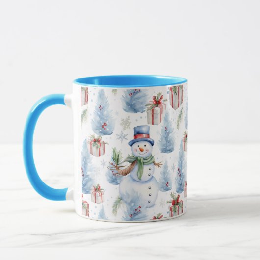 Mug Motif de Noël aquarelle (Gauche)