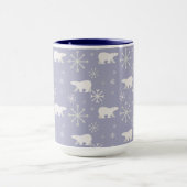 Mug Motif de Noël avec ours polaires et flocons de nei (Centre)