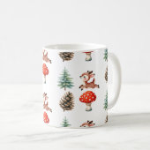Mug Motif de Noël de bébé renne sauteur mignon (Devant droit)