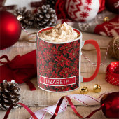 Mug Motif de Noël des Fêtes Rouges