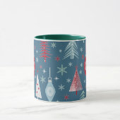 Mug Motif de Noël d'hiver. (Centre)