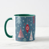 Mug Motif de Noël d'hiver. (Gauche)