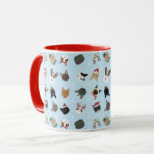 Mug Motif de Noël du chat (Devant gauche)