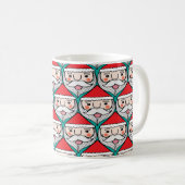 Mug Motif de Noël du Père Noël (Devant droit)