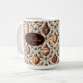 Mug Motif de Noël Earth Tones #12 ID1009 (Devant gauche)