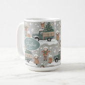 Mug Motif de Noël Earth Tones #2 ID1009 (Devant gauche)