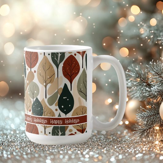 Mug Motif de Noël Earth Tones #5 ID1009