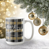 Mug Motif de Noël en or noir n° 7 ID1009