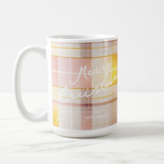 Mug Motif de Noël en or rose n° 7 ID1009 (Gauche)