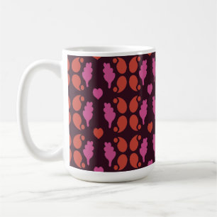 Mug Motif de Noël en rouge et rose