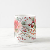 Mug Motif de Noël festif avec Baubles et Fleurs (Centre)