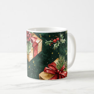 Mug Motif de Noël floral de Poinsettia (11)