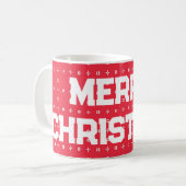 Mug Motif de Noël géométrique - (Devant gauche)
