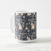 Mug Motif de Noël géométrique (Devant gauche)