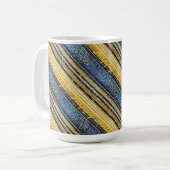 Mug Motif de Noël Gold bleu#28 ID1009 (Devant gauche)