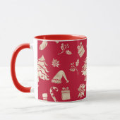 Mug Motif de Noël joyeux or moderne (Gauche)
