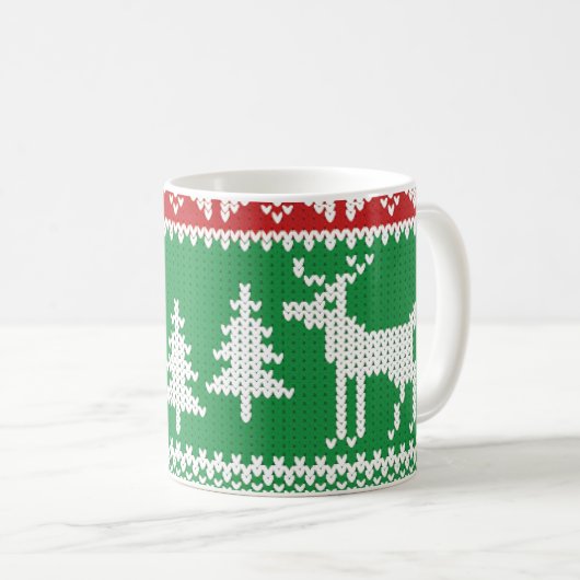 Mug Motif de Noël Jumper (Devant droit)