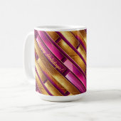 Mug Motif de Noël Magenta Gold#28 ID1009 (Devant gauche)
