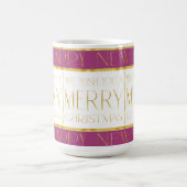 Mug Motif de Noël Magenta Gold#35 ID1009 (Centre)
