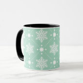 Mug Motif de Noël Mint Green White (Devant gauche)