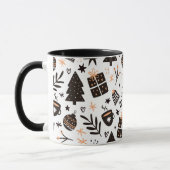 Mug Motif de Noël noir et blanc, (Gauche)