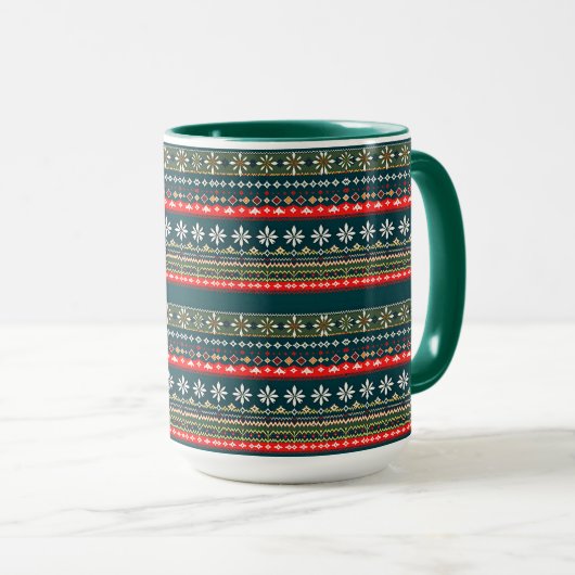 Mug motif de Noël nordique (Devant droit)