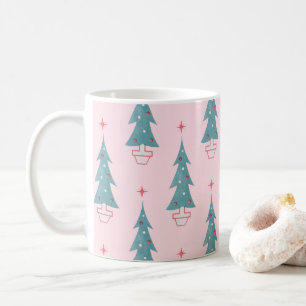 Mug Motif de Noël Pink Vintage