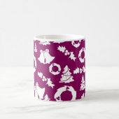 Mug Motif de Noël pourpre (Centre)