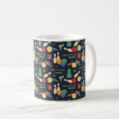 Mug Motif de Noël rétro (Devant droit)