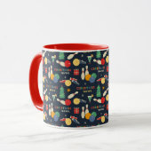Mug Motif de Noël rétro (Devant gauche)