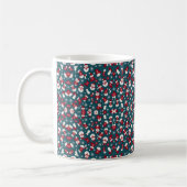 Mug Motif de Noël rouge et bleu (Gauche)