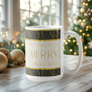 Mug Motif de Noël Vert Or #35 ID1009