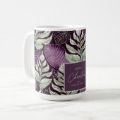 Mug Motif de Noël vert violet #29 ID1009 (Devant gauche)