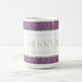 Mug Motif de Noël vert violet #35 ID1009 (Centre)