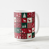 Mug Motif de Noël vibrant (Devant droit)